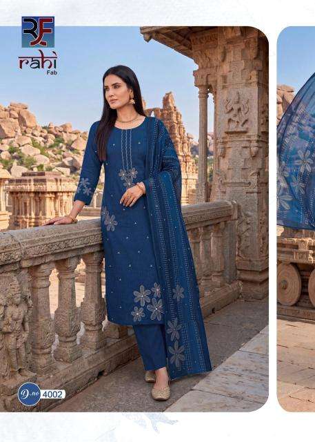 Rahi fab rising silver vol-4 wholesale dress materials market in surat