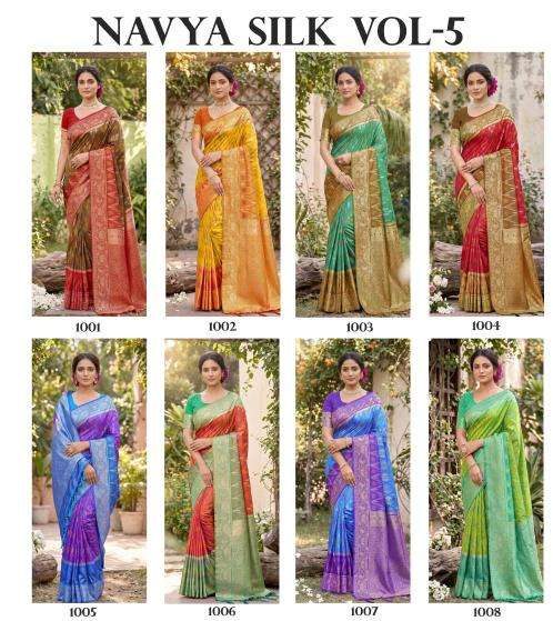SHREE SHYAM FASHION NAVYA SILK VOL 5 wholesale saree market in kolkata with price