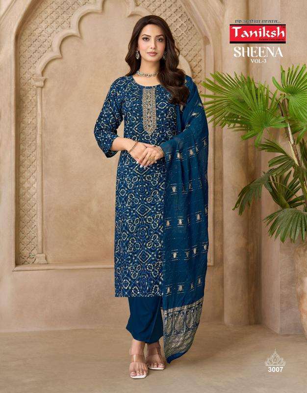 Taniksh sheena vol 3 wholesale kurti market near me