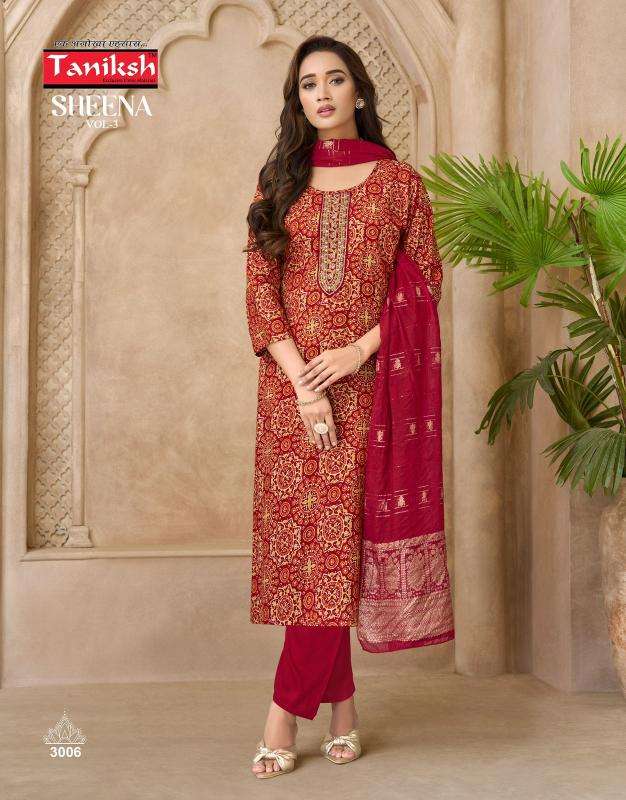 Taniksh sheena vol 3 wholesale kurti market near me