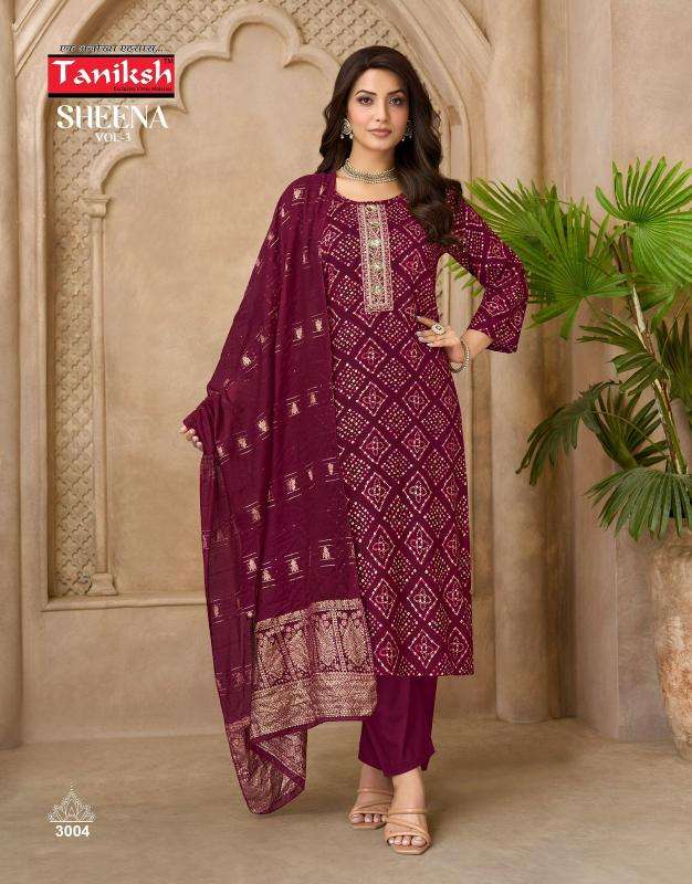 Taniksh sheena vol 3 wholesale kurti market near me