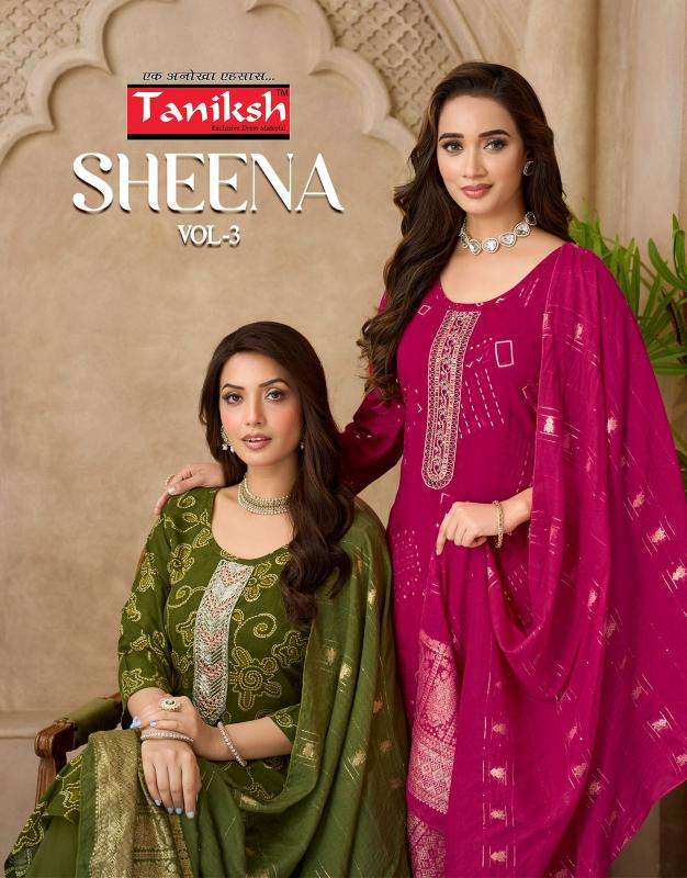 Taniksh sheena vol 3 wholesale kurti market near me