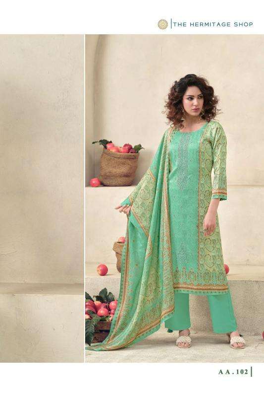 The hermitage shop aaranya vol 5 wholesale dress material market in ahmedabad with price