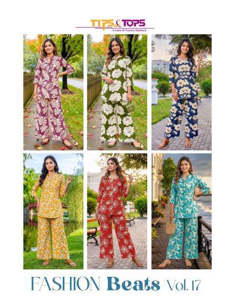 Tips & tops fashion beats vol 17 coord set wholesale kurti set india