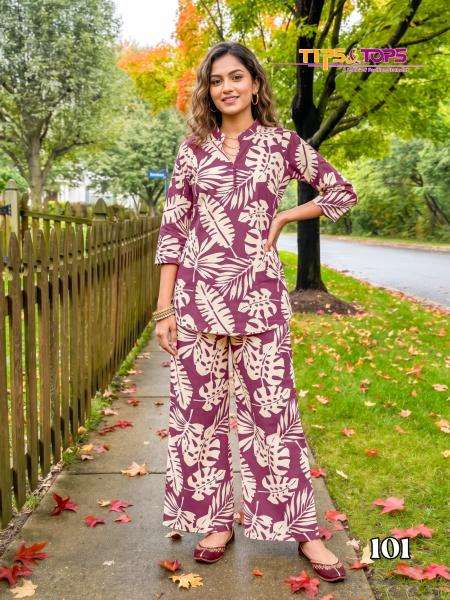 Tips & tops fashion beats vol 17 coord set wholesale kurti set india