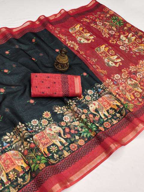 Vastrangan digital print wholesale saree market in ahmedabad with price list