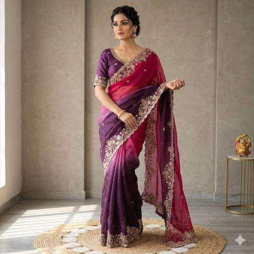 Vastrangan party wear indian wholesale saree suppliers