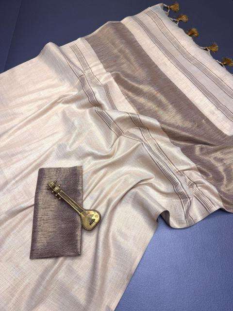 Vastrangan soft linen wholesale indian saree