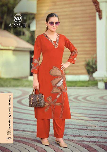 Woodee harmeen surat kurti wholesale market 2023