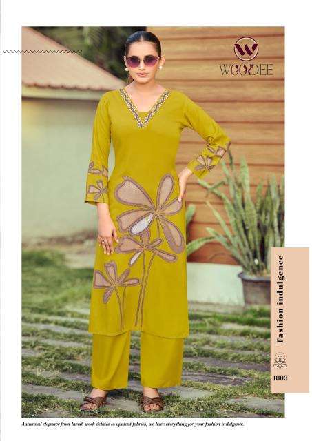 Woodee harmeen surat kurti wholesale market 2023