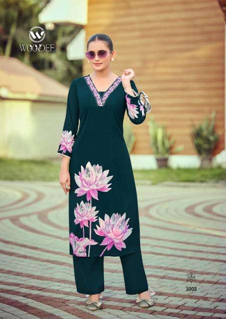 Woodee harmeen surat kurti wholesale market 2023