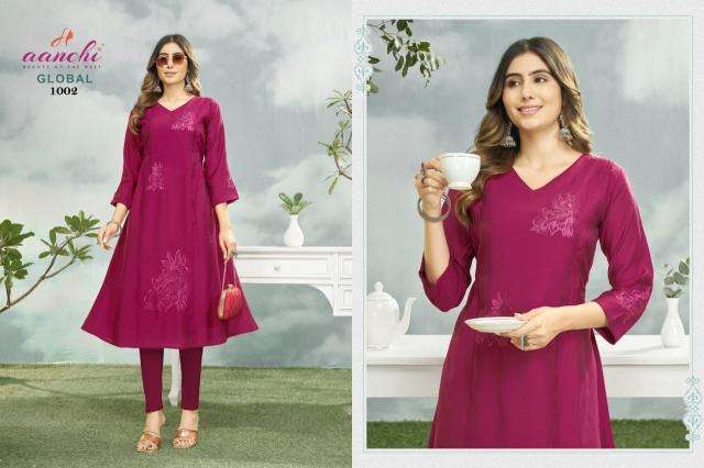 Aanchi global  liva kurtis wholesale