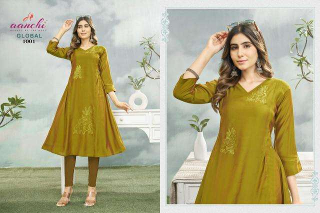 Aanchi global  liva kurtis wholesale