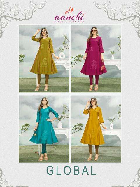 Aanchi global  liva kurtis wholesale