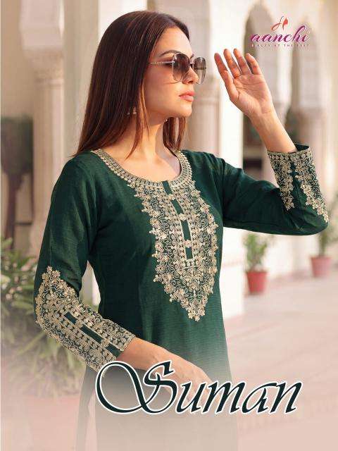 Aanchi suman Designer kurtis for wholesale
