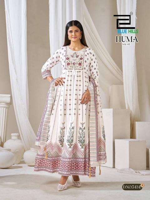 Blue hills huma 5 Wholesale Kurtis in Surat market