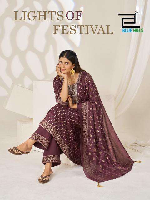 Blue hills lights of festival balika Ghandhinagar kurti suppliers