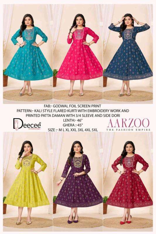 Deecee aarzoo biba Printed kurtis wholesale in Amreli