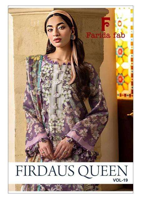 Farida fab firdaus queen vol 19 Wholesale dress materials for women
