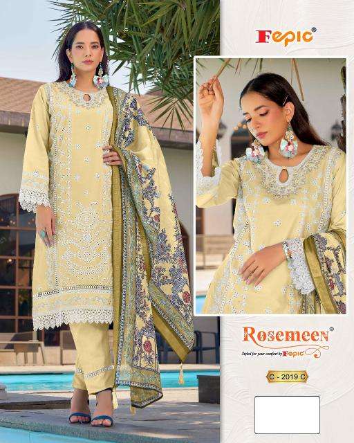 Fepic rosemeen C-2019 Wholesale dress material suppliers in Vadodara