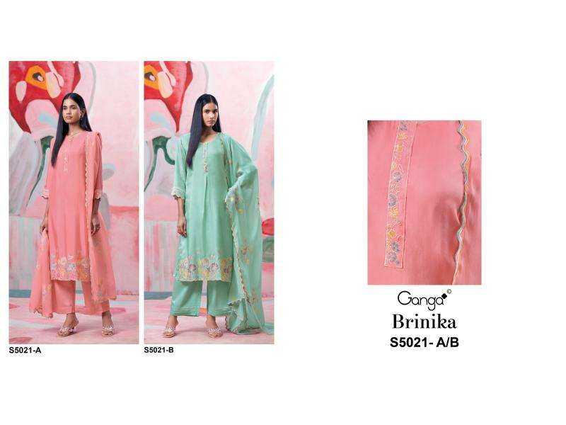 Ganga brinika 5021 Bulk dress materials in Bhavnagar