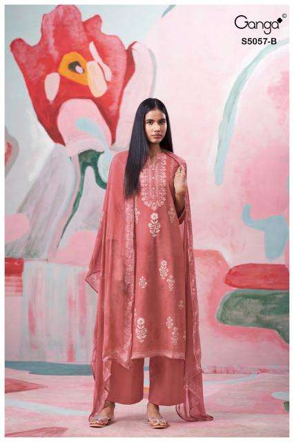 Ganga deyra 5057 Dress material wholesale suppliers in Ahmedabad