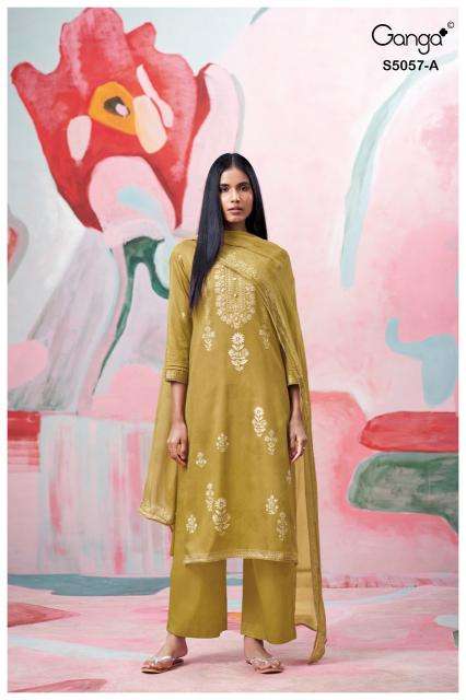 Ganga deyra 5057 Dress material wholesale suppliers in Ahmedabad
