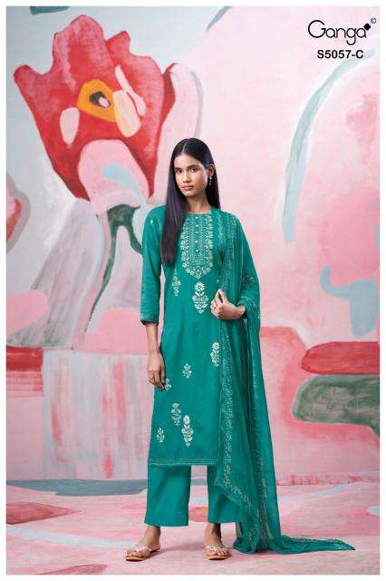 Ganga deyra 5057 Dress material wholesale suppliers in Ahmedabad