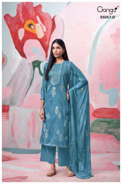 Ganga deyra 5057 Dress material wholesale suppliers in Ahmedabad