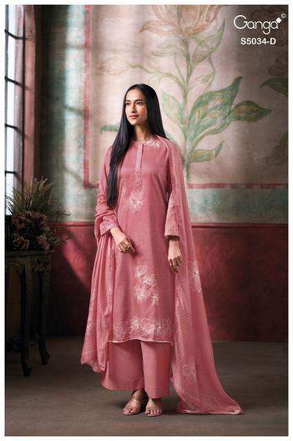 Ganga fenyra 5034 Wholesale dress materials in Surat