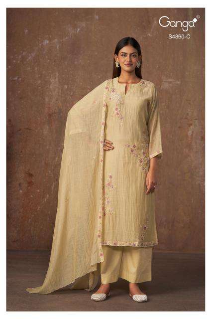 Ganga indu 4860 surat saree wholesale market telugu