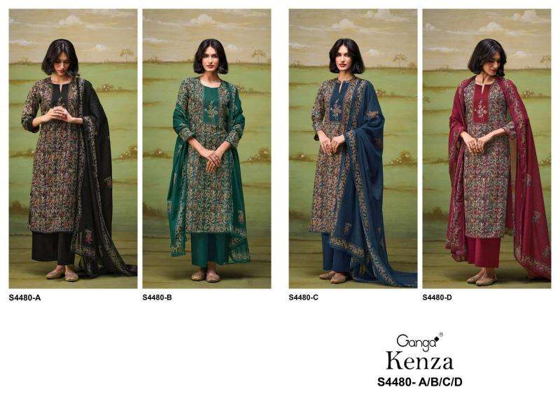 Ganga kenza 4480 cotteon dress Wholesale clothing market in Mumbai