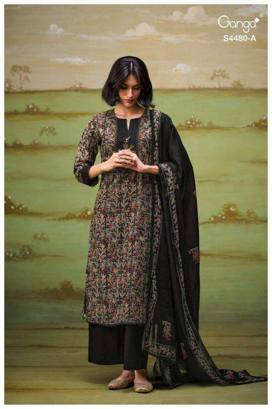 Ganga kenza 4480 cotteon dress Wholesale clothing market in Mumbai