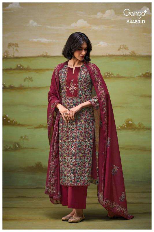 Ganga kenza 4480 cotteon dress Wholesale clothing market in Mumbai