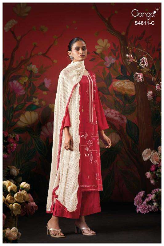 Ganga nivra 4611 Surat wholesale dress materials
