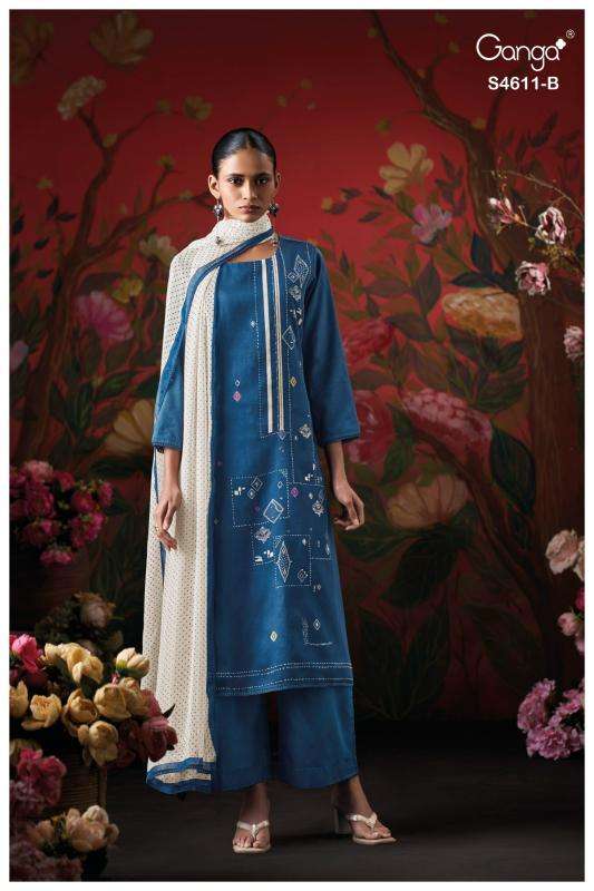 Ganga nivra 4611 Surat wholesale dress materials