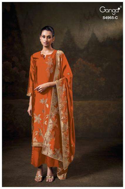 Ganga piyelika 4965 Wholesale fabric market in Mumbai
