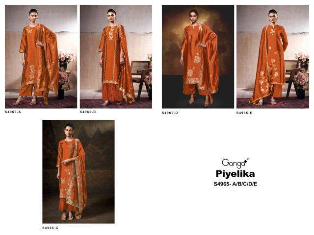 Ganga piyelika 4965 Wholesale fabric market in Mumbai