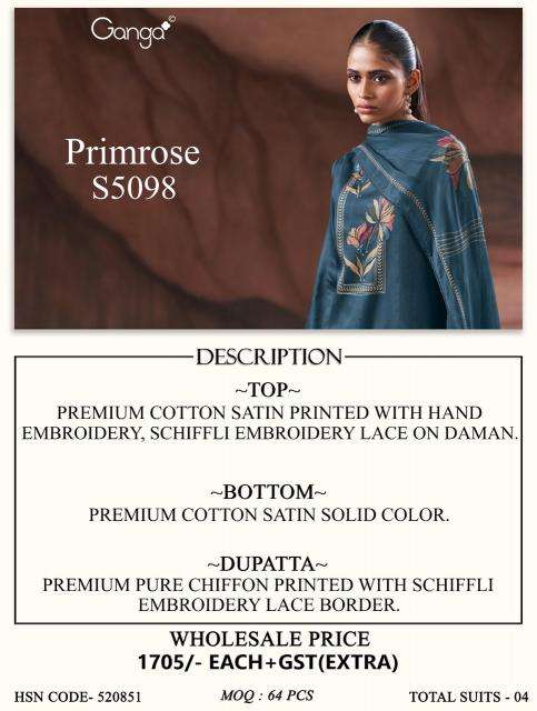 Ganga primrose 5098 Wholesale fabric market in Bhavnagar