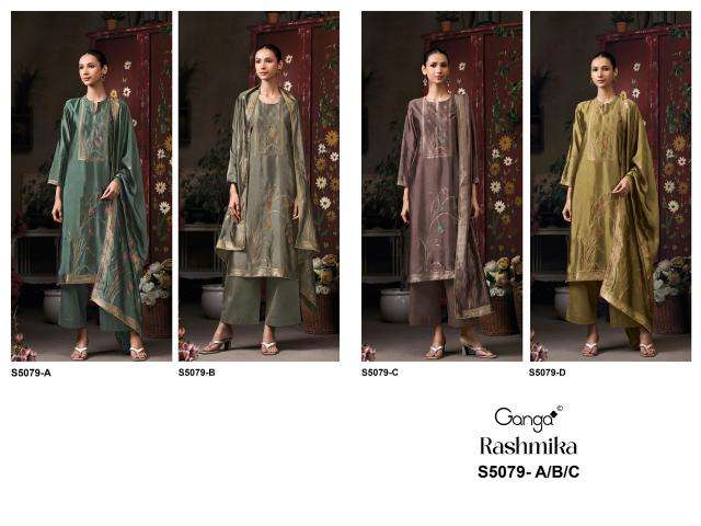 Ganga rashmika 5079 Surat dress material wholesale price list