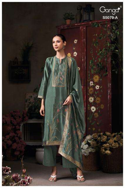 Ganga rashmika 5079 Surat dress material wholesale price list