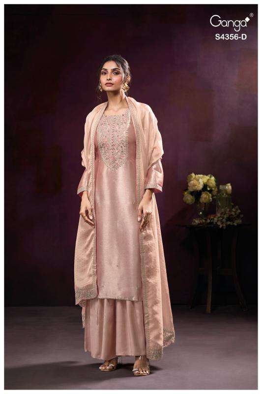 Ganga tveya 4356 gandhi market dress material