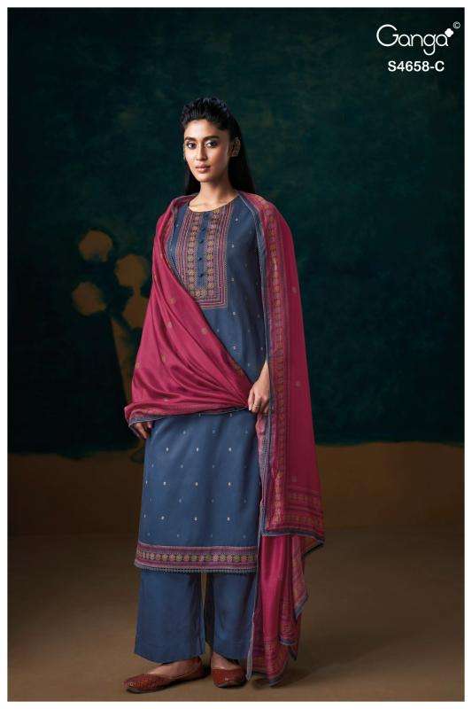 Ganga venisha 4658 Wholesale sarees in Surat market