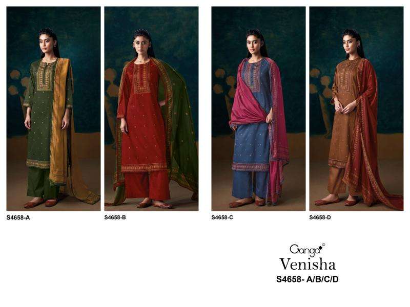 Ganga venisha 4658 Wholesale sarees in Surat market