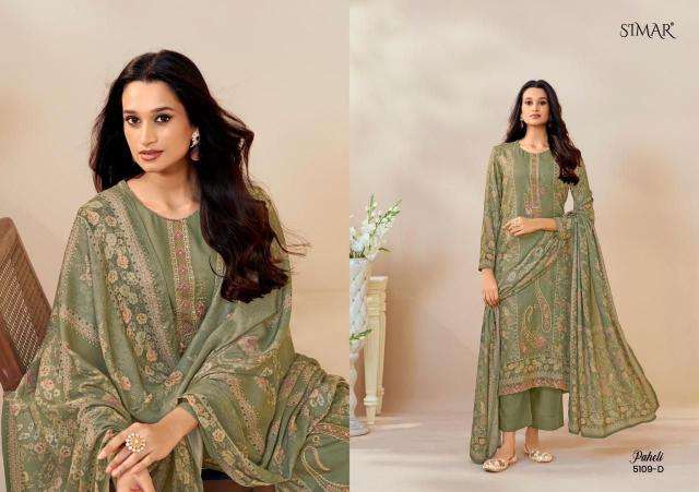 Glossy simar paheli Surat suit material wholesale market