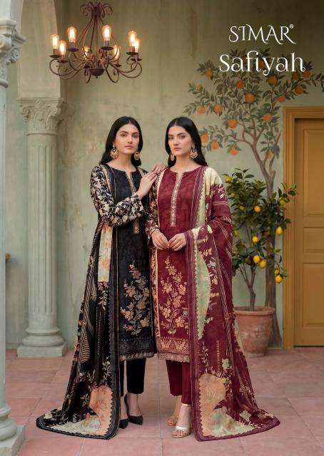 Glossy simar safiyah Wholesale dress material suppliers in Rajkot