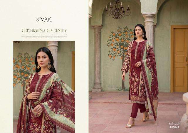 Glossy simar safiyah Wholesale dress material suppliers in Rajkot