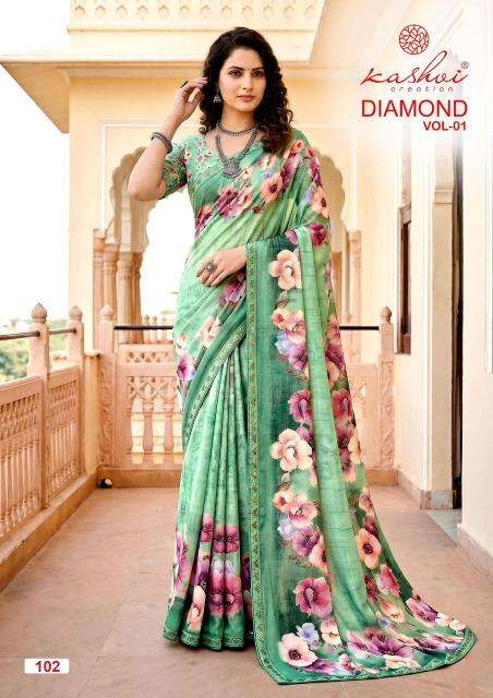 Kashvi diamond vol 1 Rajkot sarees wholesale