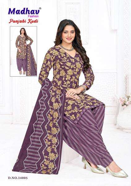 Madhav punjabi kudi vol 24 Wholesale dress materials in Surat