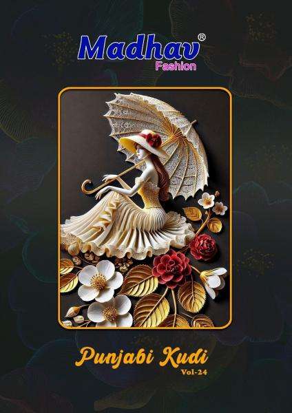 Madhav punjabi kudi vol 24 Wholesale dress materials in Surat